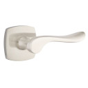 Emtek 5306-LU-US15 Luzern Door Lever Dummy Set With Urban Modern Rosette Satin Nickel