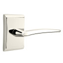 Emtek 5111-POS-US14 Poseidon Door Lever Passage Set With Neos Rosette Polished Nickel