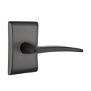 Emtek 5111-POS-US19 Poseidon Door Lever Passage Set With Neos Rosette Flat Black