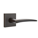 Emtek 5210-POS-US10B Poseidon Door Lever Privacy Set With Square Rosette Oil Rubbed Bronze