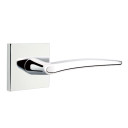 Emtek 5210-POS-US26 Poseidon Door Lever Privacy Set With Square Rosette Polished Chrome