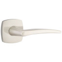 Emtek 5326-POS-US15 Poseidon Door Lever Privacy Set With Urban Modern Rosette Satin Nickel