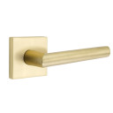 Emtek 5050-STU-US4 Stuttgart Door Lever Dummy Set With Square Rosette Satin Brass