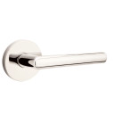 Emtek 5059-STU-US14 Stuttgart Door Lever Dummy Set With Disk Rosette Polished Nickel