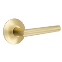 Emtek 5107-STU-US4 Stuttgart Door Lever Passage Set With Modern Rosette Satin Brass
