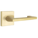 Emtek 5110-AG-US4 Argos Door Lever Passage Set With Square Rosette Satin Brass
