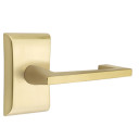 Emtek 5111-AG-US4 Argos Door Lever Passage Set With Neos Rosette Satin Brass