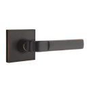 Emtek 5050-AST-US10B Aston Door Lever Dummy Set With Square Rosette Oil Rubbed Bronze