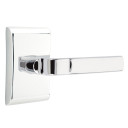 Emtek 5051-AST-US26 Aston Door Lever Dummy Set With Neos Rosette Polished Chrome