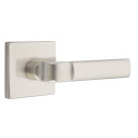 Emtek 5110-AST-US15 Aston Door Lever Passage Set With Square Rosette Satin Nickel
