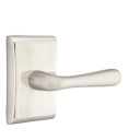 Emtek 5051-BA-US15 Basel Door Lever Dummy Set With Neos Rosette Satin Nickel