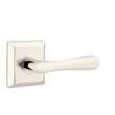Emtek 5110-BA-US14 Basel Door Lever Passage Set With Square Rosette Polished Nickel