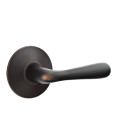 Emtek 5207-BA-US10B Basel Door Lever Privacy Set With Modern Rosette Oil Rubbed Bronze