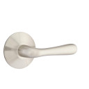 Emtek 5207-BA-US15 Basel Door Lever Privacy Set With Modern Rosette Satin Nickel
