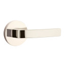 Emtek 5059-BRL-US14 Breslin Door Lever Dummy Set With Disk Rosette Polished Nickel