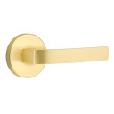 Emtek 5059-BRL-US4 Breslin Door Lever Dummy Set With Disk Rosette Satin Brass