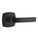 Emtek 5306-BRL-US19 Breslin Door Lever Dummy Set With Urban Modern Rosette Flat Black