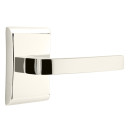 Emtek 5211-BRL-US14 Breslin Door Lever Privacy Set With Neos Rosette Polished Nickel