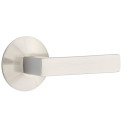 Emtek 5107-DT-US15 Dumont Door Lever Passage Set With Modern Rosette Satin Nickel