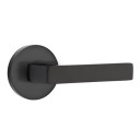 Emtek 5109-DT-US19 Dumont Door Lever Passage Set With Disk Rosette Flat Black