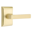 Emtek 5111-DT-US4 Dumont Door Lever Passage Set With Neos Rosette Satin Brass