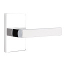 Emtek 5212-DT-US26 Dumont Door Lever Privacy Set With Modern Rectangular Rosette Polished Chrome