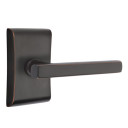 Emtek 5051-FRL-US10B Freestone Door Lever Dummy Set With Neos Rosette Oil Rubbed Bronze
