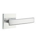 Emtek 5110-GV-US26 Geneva Door Lever Passage Set With Square Rosette Polished Chrome