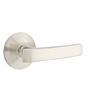 Emtek 5207-GV-US15 Geneva Door Lever Privacy Set With Modern Rosette Satin Nickel
