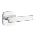 Emtek 5316-GV-US26 Geneva Door Lever Passage Set With Urban Modern Rosette Polished Chrome