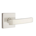 Emtek 5050-GV-US15 Geneva Door Lever Dummy Set With Square Rosette Satin Nickel