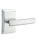 Emtek 5051-GV-US26 Geneva Door Lever Dummy Set With Neos Rosette Polished Chrome