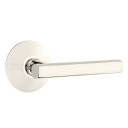 Emtek 5107-FRL-US14 Freestone Door Lever Passage Set With Modern Rosette Polished Nickel