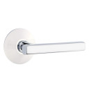 Emtek 5107-FRL-US26 Freestone Door Lever Passage Set With Modern Rosette Polished Chrome