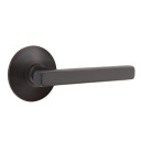 Emtek 5207-FRL-US10B Freestone Door Lever Privacy Set With Modern Rosette Oil Rubbed Bronze