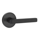 Emtek 5209-FRL-US19 Freestone Door Lever Privacy Set With Disk Rosette Flat Black