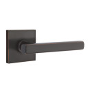 Emtek 5210-FRL-US10B Freestone Door Lever Privacy Set With Square Rosette Oil Rubbed Bronze