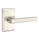 Emtek 5211-FRL-US15 Freestone Door Lever Privacy Set With Neos Rosette Satin Nickel