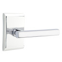 Emtek 5211-FRL-US26 Freestone Door Lever Privacy Set With Neos Rosette Polished Chrome