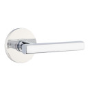 Emtek 5209-FRL-US26 Freestone Door Lever Privacy Set With Disk Rosette Polished Chrome