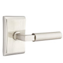 Emtek 5051-HEC-US15 Hercules Door Lever Dummy Set With Neos Rosette Satin Nickel