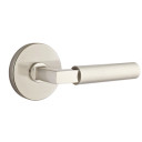 Emtek 5059-HEC-US15 Hercules Door Lever Dummy Set With Disk Rosette Satin Nickel