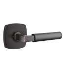 Emtek 5306-HEC-US10B Hercules Door Lever Dummy Set With Urban Modern Rosette Oil Rubbed Bronze