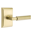 Emtek 5111-HEC-US4 Hercules Door Lever Passage Set With Neos Rosette Satin Brass
