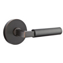 Emtek 5209-HEC-US10B Hercules Door Lever Privacy Set With Disk Rosette Oil Rubbed Bronze