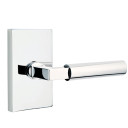 Emtek 5212-HEC-US26 Hercules Door Lever Privacy Set With Modern Rectangular Rosette Polished Chrome