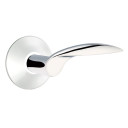 Emtek 5107-MC-US26 Mercury Door Lever Passage Set With Modern Rosette Polished Chrome