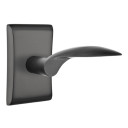 Emtek 5111-MC-US19 Mercury Door Lever Passage Set With Neos Rosette Flat Black