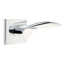 Emtek 5210-MC-US26 Mercury Door Lever Privacy Set With Square Rosette Polished Chrome