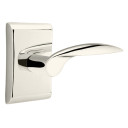 Emtek 5211-MC-US14 Mercury Door Lever Privacy Set With Neos Rosette Polished Nickel
